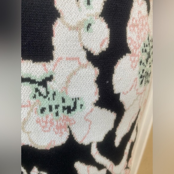 rachel rachel roy floral sweater dress fine woven wiggle body con midi dress xs - Picture 7 of 12
